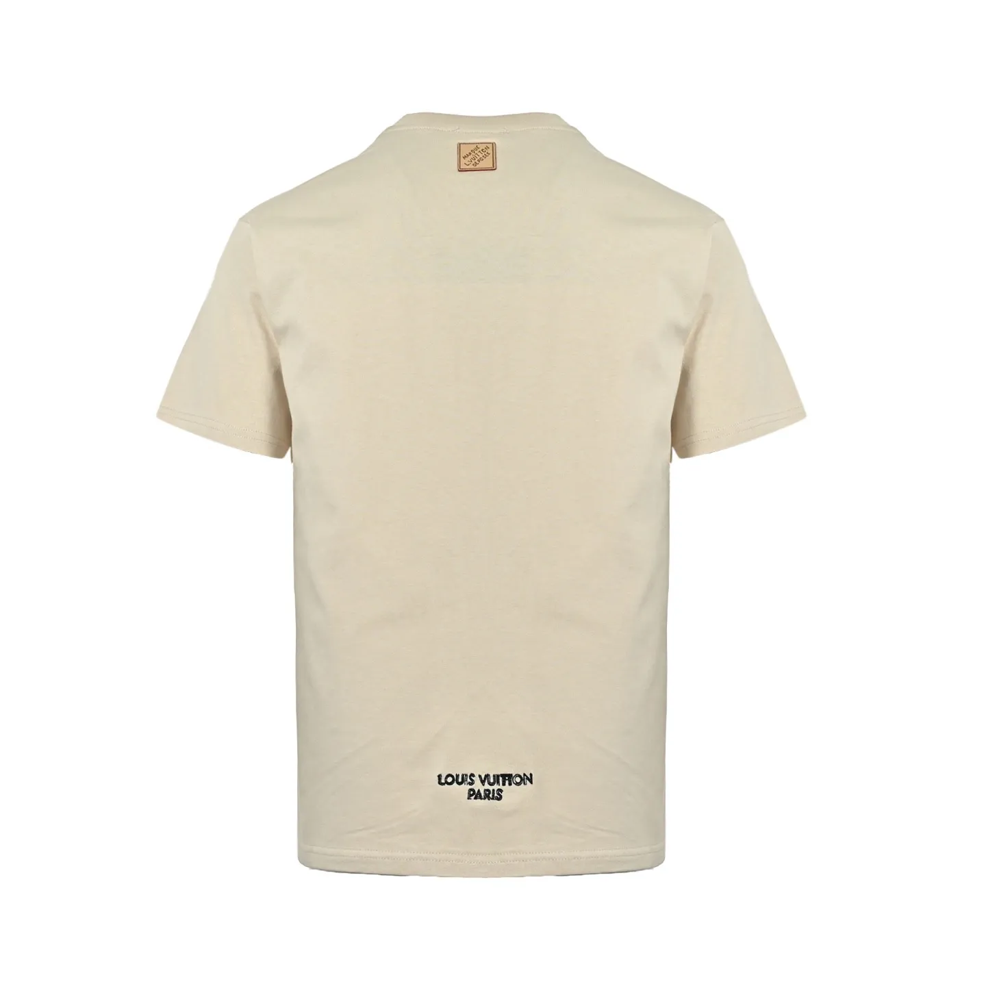 Louis Vuitton/Louis Vuitton 26ss embroidered logo letter short sleeves